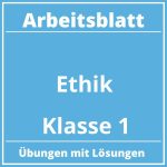 Arbeitsblatt Ethik Klasse 1