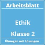 Arbeitsblatt Ethik Klasse 2