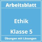 Arbeitsblatt Ethik Klasse 5