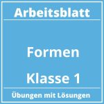 Arbeitsblatt Formen Klasse 1