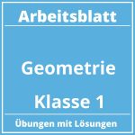 Arbeitsblatt Geometrie Klasse 1