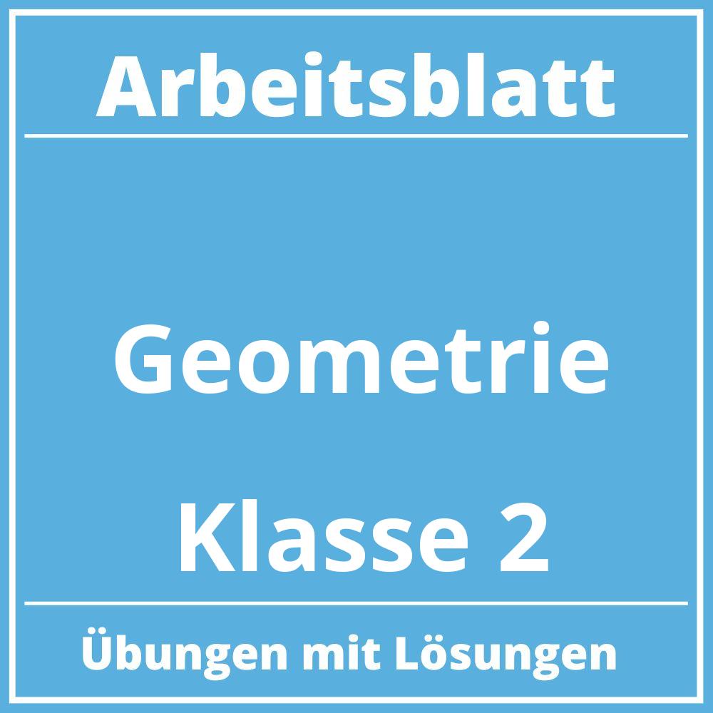 Arbeitsblatt Geometrie Klasse 2