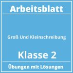 Arbeitsblatt Groß Und Kleinschreibung Klasse 2