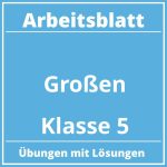 Arbeitsblatt Größen Klasse 5