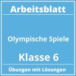 Arbeitsblatt Olympische Spiele Klasse 6