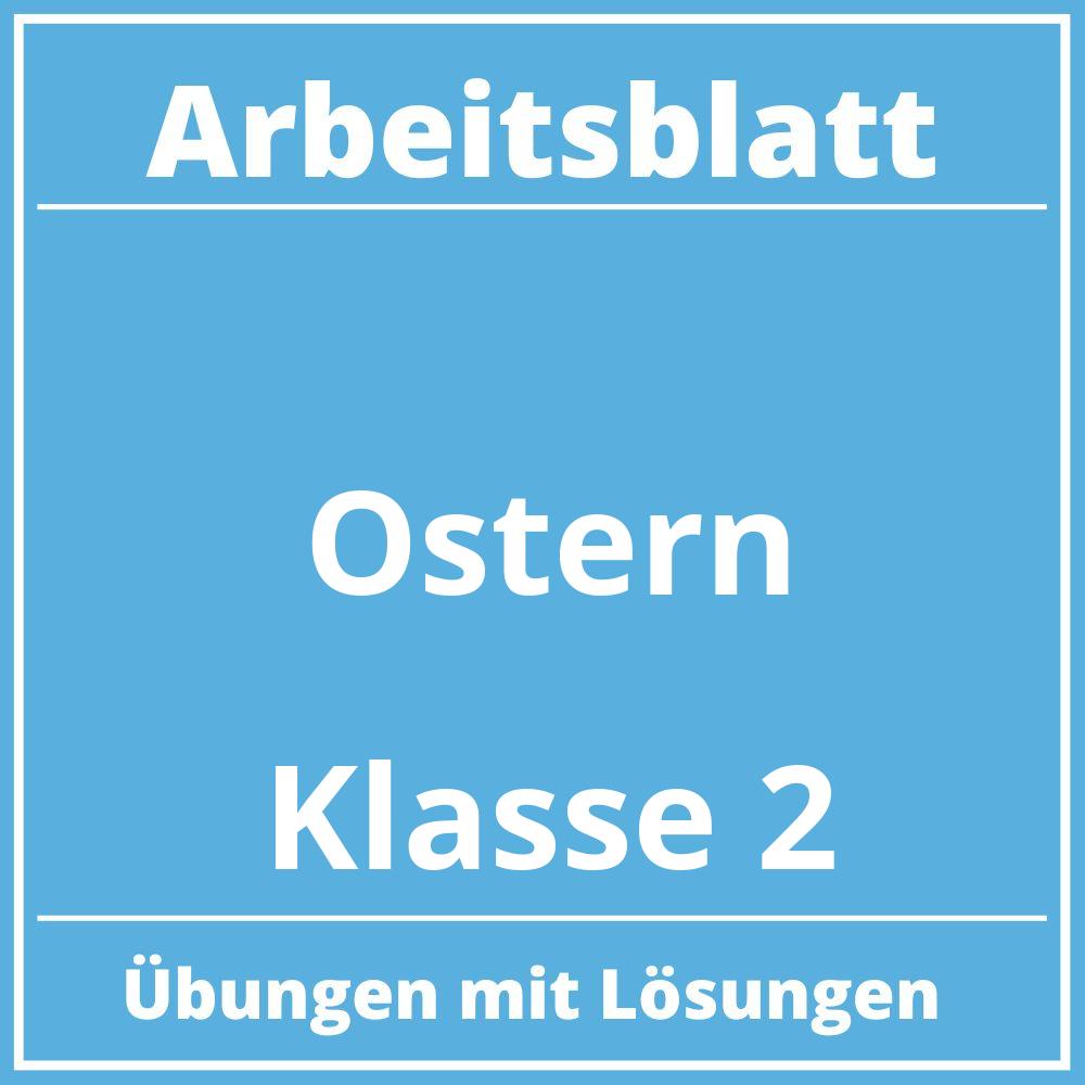 Ostern Arbeitsblatt Klasse 2