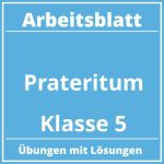 Arbeitsblatt Präteritum Klasse 5