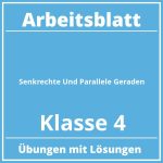 Arbeitsblatt Senkrechte Und Parallele Geraden Klasse 4