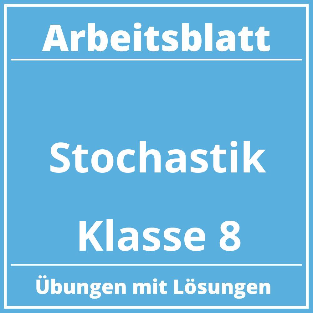 Arbeitsblatt Stochastik Klasse 8