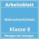 Arbeitsblatt Wahrscheinlichkeit Klasse 8