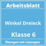 Arbeitsblatt Winkel Dreieck Klasse 6