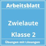 Arbeitsblatt Zwielaute Klasse 2